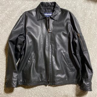 OLD Stussy オールド ステューシー 本革 レザー ダウンジャケット