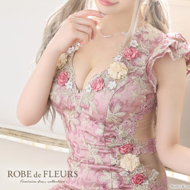 ROBE de FLEURS ミニドレス