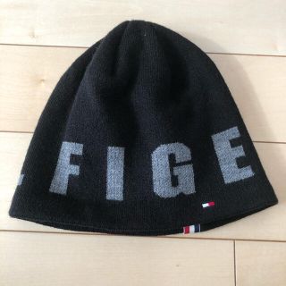 トミーヒルフィガー(TOMMY HILFIGER)のTOMMY HILFIGER ゴルフ　ニットキャップ ニット帽 新品　ブラック(ニット帽/ビーニー)