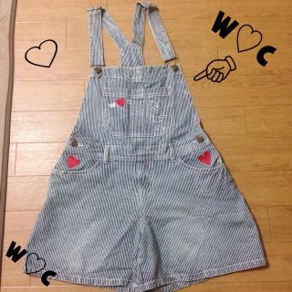 ダブルシー(WC)の【美品】W♡C ショートサロペット(サロペット/オーバーオール)