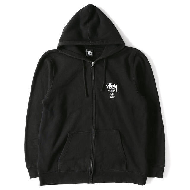 STUSSY - ステューシー WORLD TOUR ZIP HOOD パーカー stussyの通販 by ...