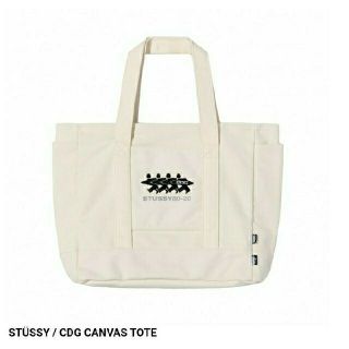 ステューシー(STUSSY)のCDG x STUSSY CANVAS TOTE (NATURAL)(トートバッグ)