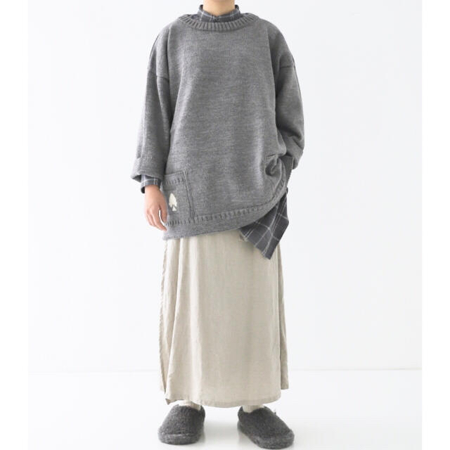 ネストローブ nest Robe Guernsey WOOLLENS 別注ニット