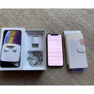 アップル(Apple)の中古　iPhone xs 256G  グレー　SIMフリー　おまけ付き(スマートフォン本体)