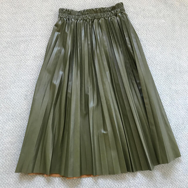 フェイクレザースカート  お値下げ レディースのスカート(ひざ丈スカート)の商品写真