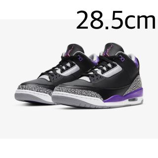 ナイキ(NIKE)のjordan3 courtpurple ジョーダン3 コートパープル(スニーカー)