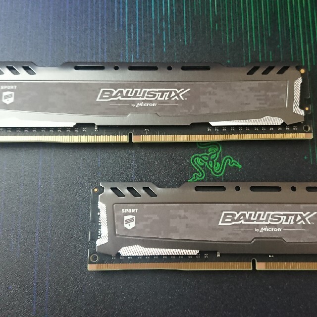 Crucialゲーミングメモリ DDR4 2666 16GB（ 8GB×2枚 ）