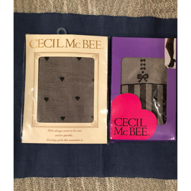 CECIL McBEE(セシルマクビー)のCECIL McBEE  セシルマクビー　タイツ＆ストッキング二足セット レディースのレッグウェア(タイツ/ストッキング)の商品写真