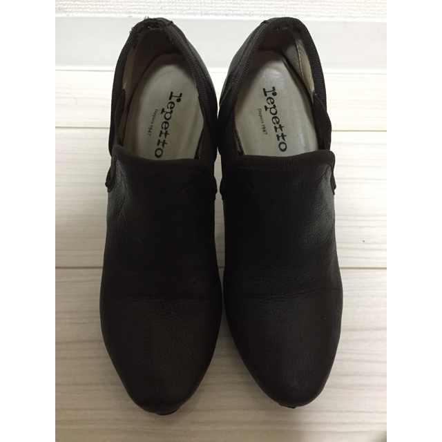 repetto(レペット)の【reppet レペット サイドゴアショートブーツ ダークブラウン 37 レディースの靴/シューズ(ブーツ)の商品写真