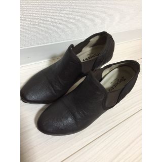 レペット(repetto)の【reppet レペット サイドゴアショートブーツ ダークブラウン 37(ブーツ)