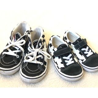 ヴァンズ(VANS)のVANS キッズ靴セット♪チェック柄ローカットハイカット♪15cm/16cm(スニーカー)