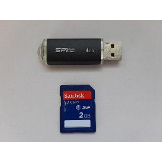 USBメモリ4GB・SDカード2GB・2点セット(その他)