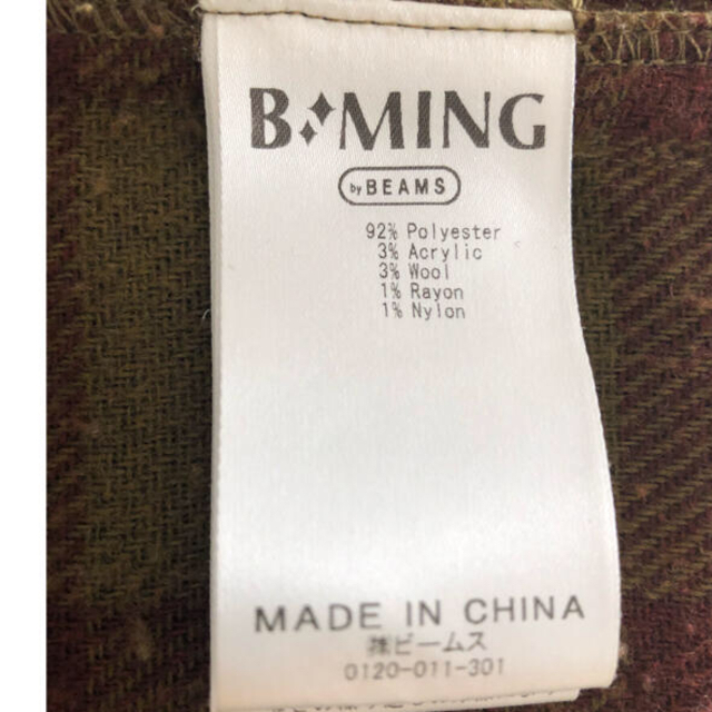 B:MING LIFE STORE by BEAMS(ビーミング ライフストア バイ ビームス)のbeams チェックネルシャツ　レディースあったか メンズのトップス(シャツ)の商品写真