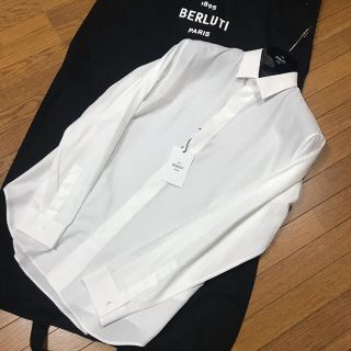 ベルルッティ(Berluti)の極美品19awベルルッティBERLUTIスクリットシャツ39カリグラフィー(シャツ)