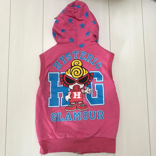 HYSTERIC MINI(ヒステリックミニ)のヒスミニ　130㌢　ベスト キッズ/ベビー/マタニティのキッズ服女の子用(90cm~)(ジャケット/上着)の商品写真