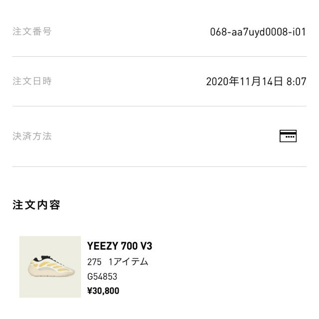 adidas(アディダス)のYeezy 700 V3 Safflower Kanye ゴールデンサイズ メンズの靴/シューズ(スニーカー)の商品写真