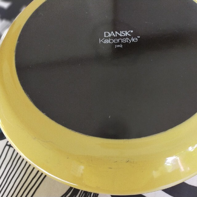 DANSK(ダンスク)のDANSK　両手鍋　23cm　廃盤イエロー インテリア/住まい/日用品のキッチン/食器(鍋/フライパン)の商品写真