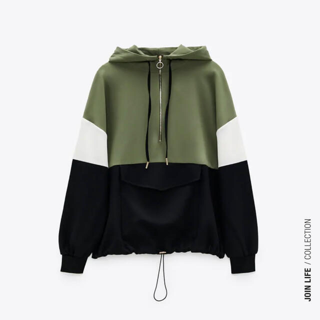 ZARA(ザラ)のZARA hooded  pouch pocket jacket xs  メンズのトップス(パーカー)の商品写真