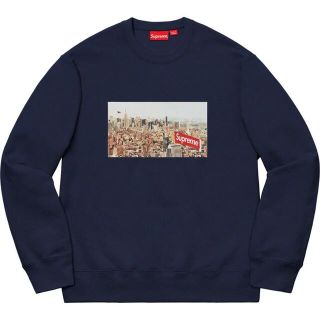 シュプリーム(Supreme)のSupreme Aerial Crewneck Navy Lサイズ(スウェット)