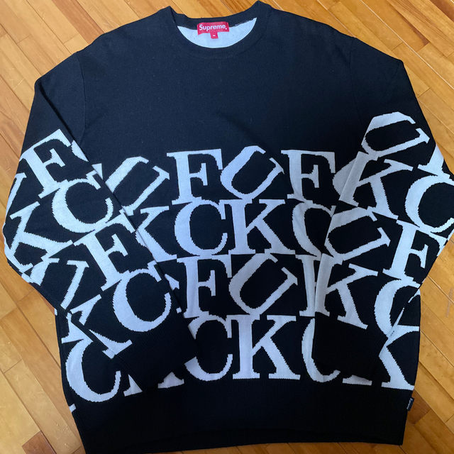 Supreme(シュプリーム)のsupreme fuck sweater Mサイズ メンズのトップス(ニット/セーター)の商品写真