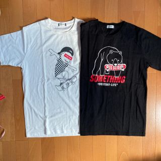 ブラウニー(BROWNY)のBROWNY ブラウニー 半袖Tシャツ メンズMサイズ 白 黒 2枚 (Tシャツ/カットソー(半袖/袖なし))