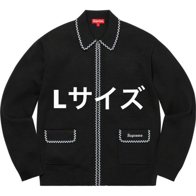 メンズsupreme Checkerboard Zip Up Sweater L