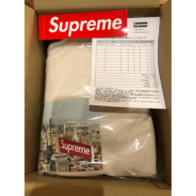 Supreme  Aerial Crewneck  ホワイト Lサイズ