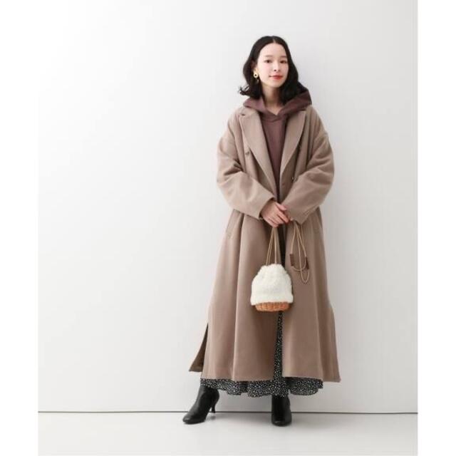 IENA -  IENA SLOBE ウールメルトン ロングコート