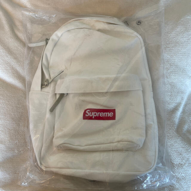 Supreme Canvas Backpack White 1