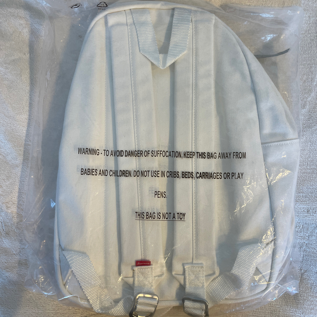 Supreme Canvas Backpack White 2