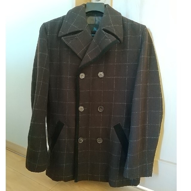 BURBERRY BLUE LABEL(バーバリーブルーレーベル)の亜様専用　BURBERRY　ウールＰコート メンズのジャケット/アウター(ピーコート)の商品写真