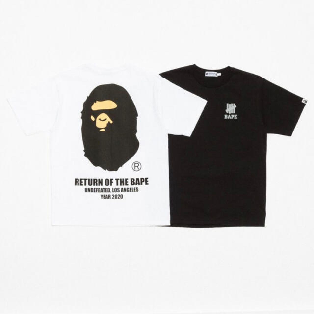 最終値下げ　undefeated BAPE コラボ　Tシャツ　ホワイト