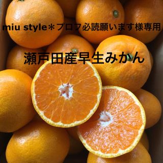 miu style＊プロフ必読願います様専用　瀬戸田産 早生みかん(フルーツ)