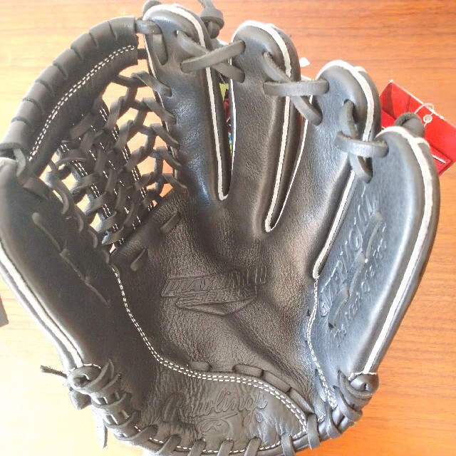 Rawlings(ローリングス)の新品！ローリングスRawlings子供用グローブ 右投げ用 S 120～135黒 スポーツ/アウトドアの野球(グローブ)の商品写真