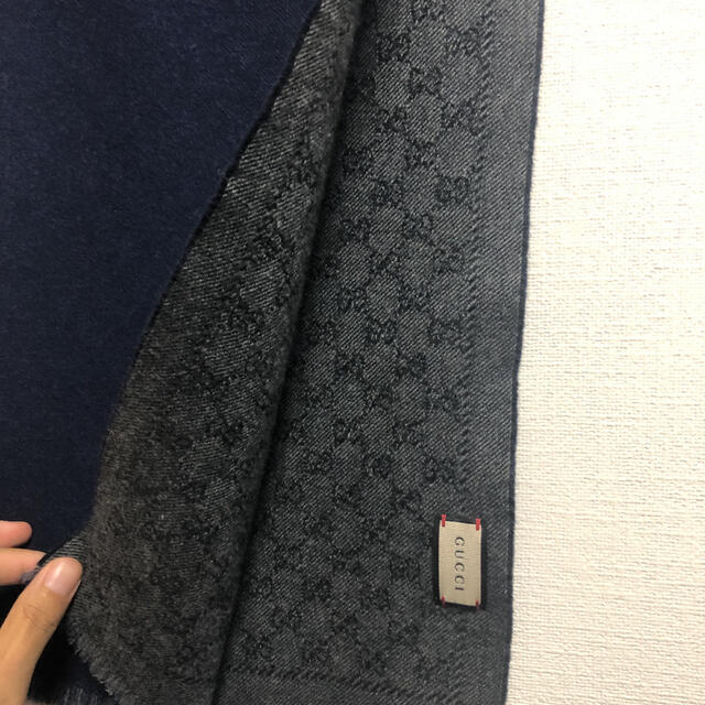 人気商品!】 GUCCI リバーシブルでおしゃれ♡ウール100%優しい肌触り