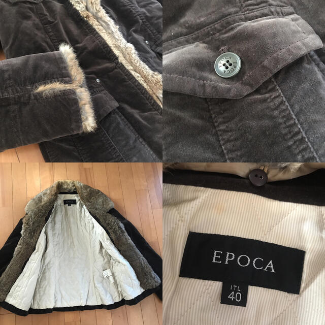 EPOCA(エポカ)のエポカ　コーデュロイ　ジャケット　EPOCA 高級  コート　ファー  ブルゾン レディースのジャケット/アウター(毛皮/ファーコート)の商品写真