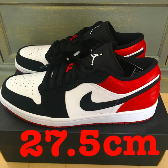 【27.5cm】NIKE AIR JORDAN 1 LOW GYM REDつま黒