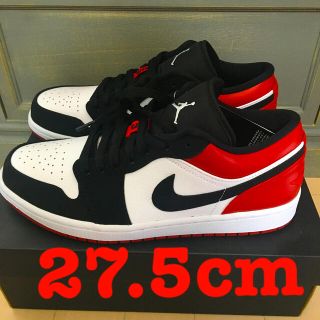 ナイキ(NIKE)の【27.5cm】NIKE AIR JORDAN 1 LOW GYM REDつま黒(スニーカー)