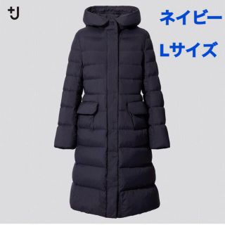 ユニクロ(UNIQLO)のユニクロ＋Jウルトラライトダウンフーデットコート希少ネイビーL完売ジルサンダー(ダウンコート)