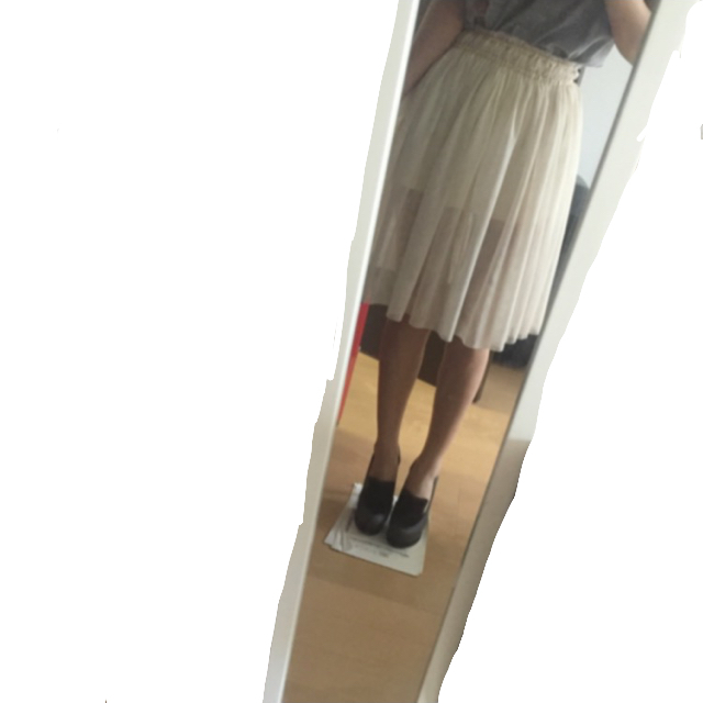 Avan Lily(アバンリリー)のアバンリリィ チュールスカート 膝丈 レディースのスカート(ひざ丈スカート)の商品写真