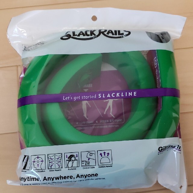 SLACKRAILS  スラックレール エス  スラックライン 新品未使用 スポーツ/アウトドアのトレーニング/エクササイズ(トレーニング用品)の商品写真