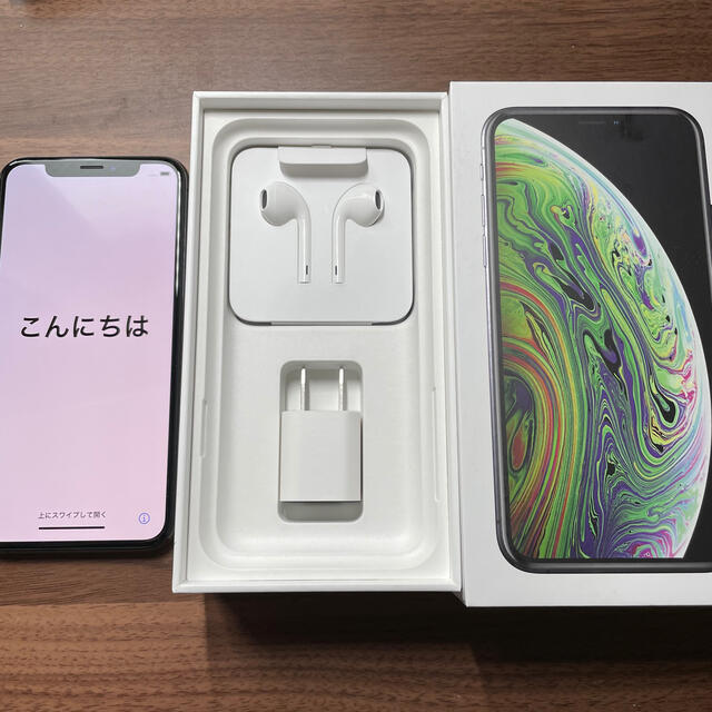 スマートフォン/携帯電話［美品］iPhone XS Space Gray 256GB SIMフリー