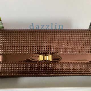 未使用!dazzlin☆ラウンドファスナー長財布 ピンク×ダークブラウン