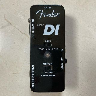 フェンダー(Fender)のFender MICRO DI ダイレクトボックス (フェンダー) 新品同様(エフェクター)