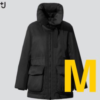 ユニクロ(UNIQLO)のユニクロ　ジルサンダー　＋Ｊ　ハイブリッドダウンショートコート　黒　M(ダウンジャケット)