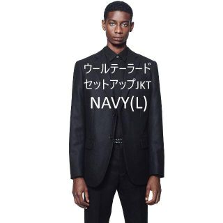 ユニクロ(UNIQLO)の+J navy ウールテーラードジャケット ユニクロ navy 紺　(テーラードジャケット)