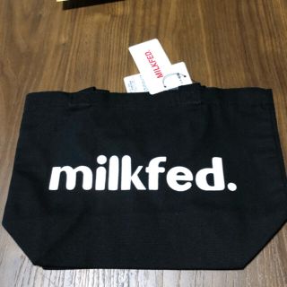 ミルクフェド(MILKFED.)のミルクフェド　トートバッグ   ブラック(トートバッグ)