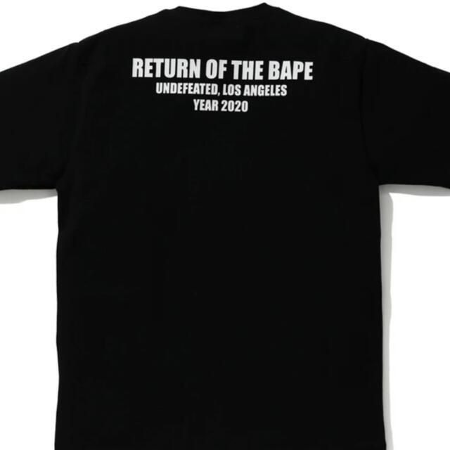 A BATHING APE(アベイシングエイプ)の送料込 XL BAPE X UNDFTD COLLEGE TEE ブラック メンズのトップス(Tシャツ/カットソー(半袖/袖なし))の商品写真
