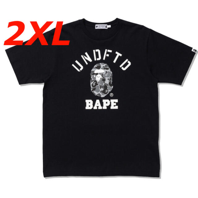 XL BAPE X UNDFTD COLLEGE TEE