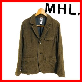 【MHL.】マーガレットハウエル 濃茶 ジャケット コート  旧ロゴ